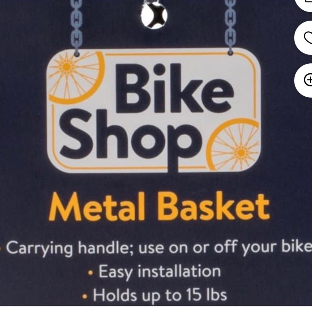 Bike Shop Metal Basket for a Bicycle